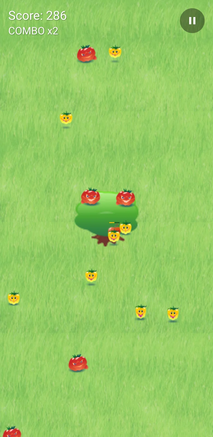 Defend your apples in Angry Vegetables