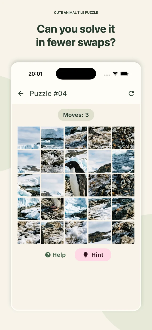 Try a bigger challenge — Cute Animal Tile Puzzle